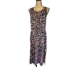 T by Talbots Travel Knit Dress Keyhole Back Comfy M